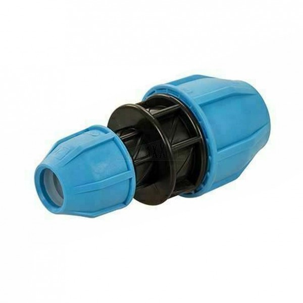 Blue MDPE Compression 32 x 20mm Reducing Coupling 1pc