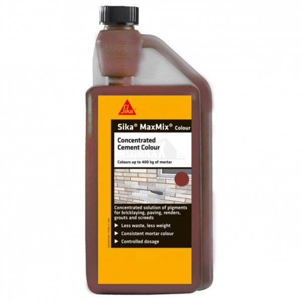 Sika MaxMix Concentrated Cement Colour Red 1L