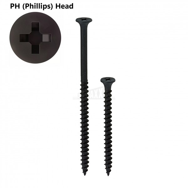 JG Drywall Screws Black Phosphate Fine Thread (Boxed)