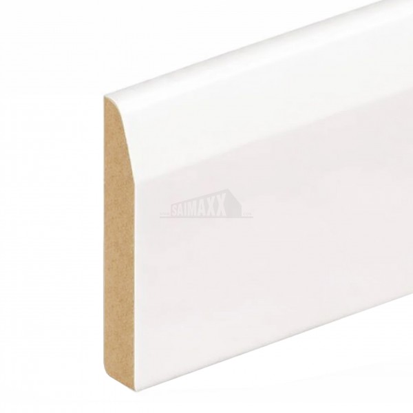 18 x 119mm (4.2m) Bullnose & Chamfered Skirting DUAL SIDED White Primed MDF