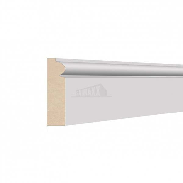 18 x 68mm (4.2m) Torus Architrave White Primed MDF Per Piece