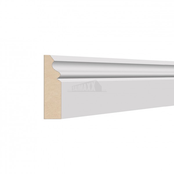 18 x 68mm (4.2m) Ogee Architrave White Primed MDF Per Piece